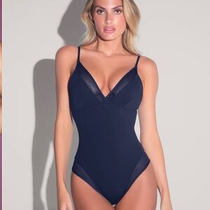TA3 meshy one piece swimsuit